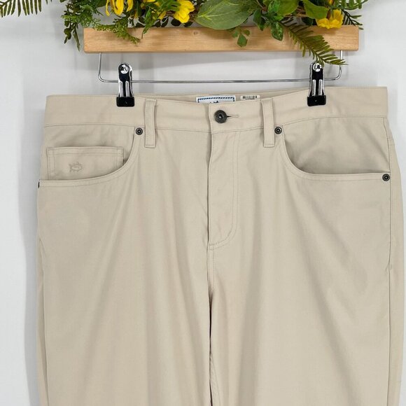 Southern Tide Men’s Tan Performance Golf Pants 34 Outdoor Stretch Comfort - Picture 3 of 7